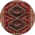 thumbnail image 1 of Ahgly Company Indoor Round Traditional Brown Persian Area Rugs, 4' Round, 1 of 6