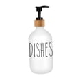 thumbnail image 1 of Dispensador de jabón líquido 500ml Contenedor de líquido Dispensador de ducha Botella de líquido para Platos Blancos, 1 of 9