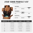 thumbnail image 5 of Pofeuu Artistic Flower Butterfly Skull Print Sports Bra for Women Sexy Vest Yoga Running Gym Fitness Crop Bras Tops-X-Large, 5 of 8
