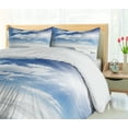 thumbnail image 5 of Ambesonne Winter Duvet Cover Set, Idyllic Snow Mountain, 2-Calking, Pale Blue White, 5 of 7
