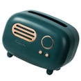 thumbnail image 3 of Yuarrent Caja de pañuelos de escritorio creativa, modelo de Radio Retro, soporte de papel, dispensador Vintage, caja de almacenamiento para servilletas, Almacenamiento y organización del hogar No.01 Yuarrent HA003770-01, 3 of 6