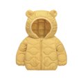 thumbnail image 2 of Baby Boys Winter Coat Baby Boys Puffer Coat Cute Bear Ear Hooded Jackets with Pockets Lightweight Puffer Jacket for Baby Boys Baby Jacket Winter Baby Girl Clothes 3-4 Years, 2 of 4