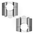 thumbnail image 2 of Bases Adaptadores De Manubrio Para Moto Universal Plata, 2 of 4