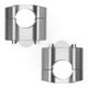 thumbnail image 2 of Bases Adaptadores De Manubrio Para Moto Universal Plata, 2 of 4
