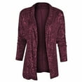 thumbnail image 4 of Pyhlmscde Women's Sequin Jackets Open Front Jacket Casual Long Sleeve Sparkly Cardigan Coat With S XXL, casual chic outfits for women, womens blazers dressy casual, jackets for women, 4 of 4