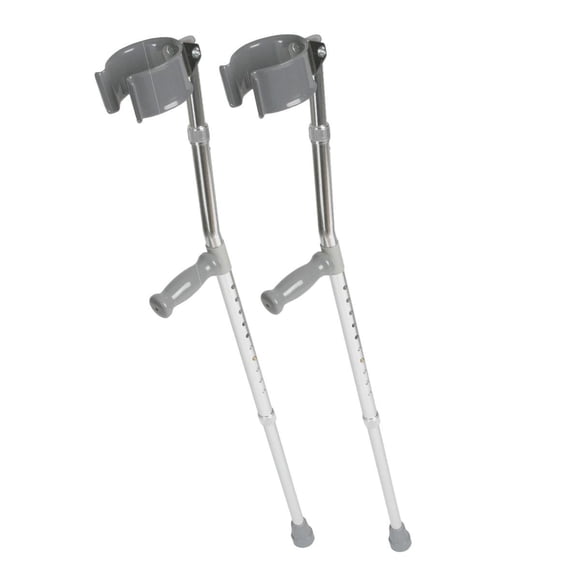 Muletas de antebrazo de aluminio Medline para jóvenes (paquete de 2)