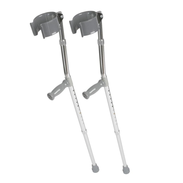 Muletas de antebrazo de aluminio Medline para jóvenes (paquete de 2)