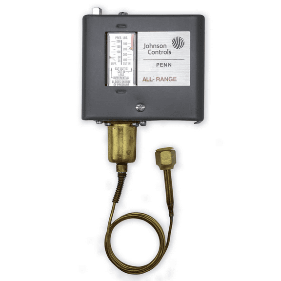 New Johnson Controls P70AA-400C - Pressure Control Fan Cycling High-Pressure Refrige Thermostats