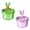 Green color, variant on ANXPTIME Rabbit Ears Themed Drain Strainer For Sink Hair And Food Waste Catcher Traps