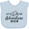 thumbnail image 3 of Inktastic Let the Adventure Begin with Camping Tent and Mountains Boys or Girls Baby Bib, 3 of 4