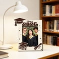 thumbnail image 4 of Class Of 2026 Graduation Photo Frame, Graduation Themed Display Stand With Cap And Diploma Design, Natural Wood Finish, 17 * 15cm, 2026 Graduation Memory FrameforPhotos, 4 of 6