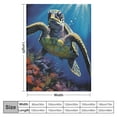 thumbnail image 4 of ARISTURING Blanket Comfort Warmth Soft Plush Throw for Couch Sea Turtle Fine Decorative Animal, 4 of 6