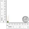 thumbnail image 6 of Gem Stone King 0.50 Ct Round Green Chrome Diopside 14K Yellow Gold Pendant with Chain, 6 of 6