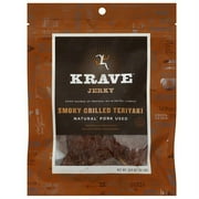 Krave Smoky Grilled Teriyaki Jerky, 3.25 oz, (Pack of 8)