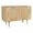 Natural, variant on Pemberly Row Circle Solid Wood with Natural Woven Cane 2-Door Cabinet in Natural