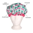thumbnail image 5 of Danielle Creations Holiday Car Print Waterproof Shower Cap, 5 of 5