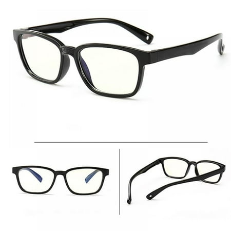 

Children Optical Glasses Flexible Bendable One-piece Safe Eyeglasses Plain Mirror Anti-blue Light Silicone Goggles Eyewear Frame