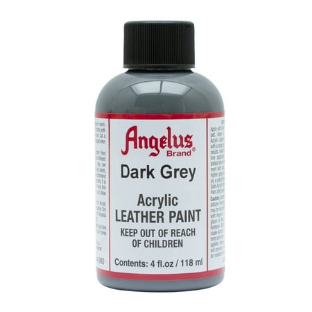 UPC: 0086366740804 | Angelus® Acrylic Leather Paint  4 oz.  Dark Grey