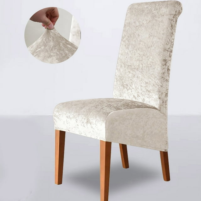 Dvkptbk Chairs Cover Velvet Stretch Chair Cover Large Slant High Back Chair Cover Solid Color Home Hotel Dining Chair Cover Allin One All Inclusive Dirtproof Bedding