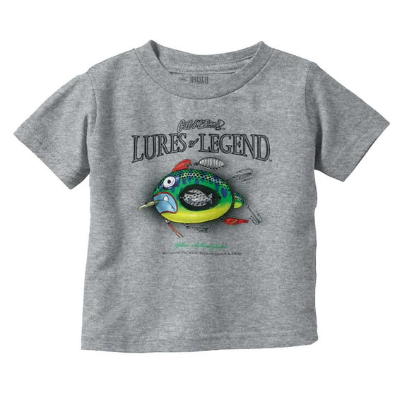 Gill McFinn Funny Fisher Glutton Fish Toddler Boy Girl T Shirt Infant Toddler Brisco Brands 12M