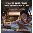 thumbnail image 5 of UDPOWER C600 Solar Generator with 120W Solar Panel, 595Wh LiFePO4 Battery 600W(Surge 1200W) AC Output, Portable Power Station for Home Backup/Outdoor/RVs/Emergency, 5 of 5