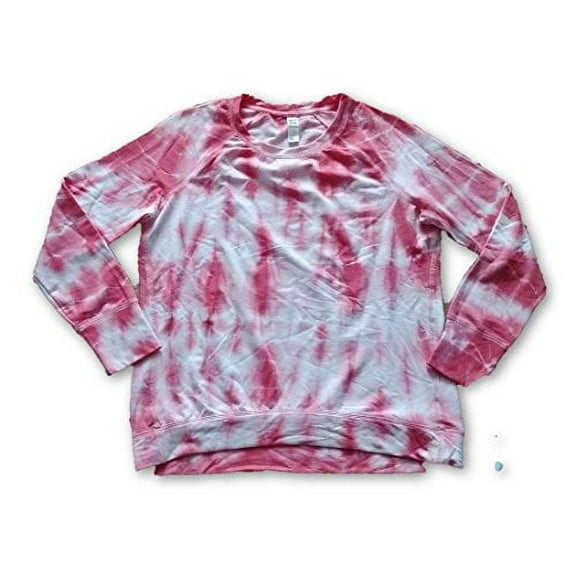 Green Tea Tie Dye Yummy Fleece Top (Baroque Rose, Small)