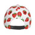 thumbnail image 6 of Balery Baseball Cap Adjustable Size for Running Workouts and Outdoor Activities All Seasons Dad Hat(Strawberries), 6 of 9