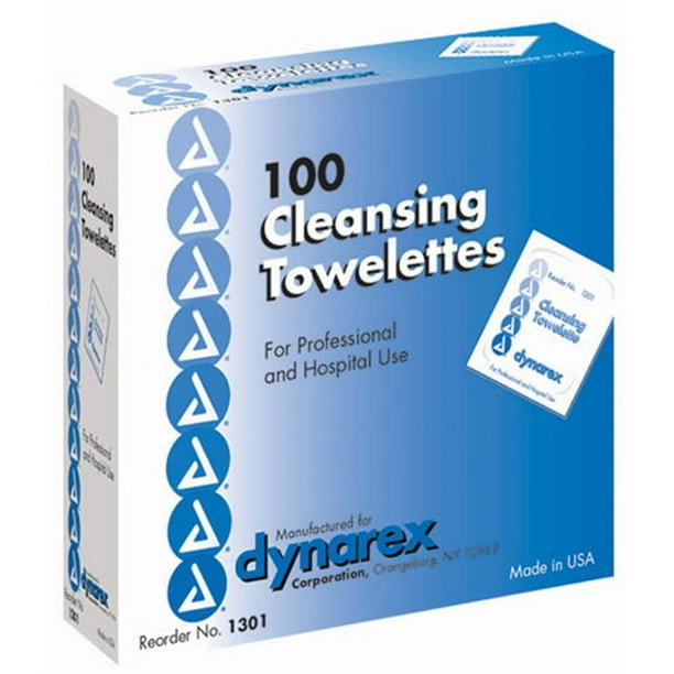 Towellette Cleansing Box of 100 5 x7 3043