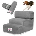 thumbnail image 3 of 3-Step Dog Stairs - Removable Cover, Non- Mesh & Lightweight - Pet Ladder for Small Dogs, 3 of 8