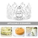 thumbnail image 4 of Adorno para tarta de corona plateada, mini corona de princesa, decoración para tarta de boda, fiesta de cumpleaños, tiara, adornos para cupcakes de princesa, adorno para tarta de corona, 4 of 8