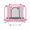 Pink, variant on Kids Trampoline with Safety Net and Basketball Hoop, 55 Inch Toddler Trampoline Indoor Outdoor, Small Backyard Mini Trampoline for Kids