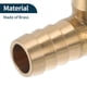 thumbnail image 5 of Accesorios de Manguera de Latón 1/2" Conector de 90 Grados para Aire Agua Aceite Gas Combustible 2 Pcs Tono Dorado, 5 of 6