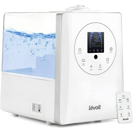 Levoit - Aerapy Hybrid 1.6 Gal Ultrasonic Humidifier - White