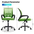thumbnail image 3 of JONPONY Ergonomic Office Chair，Swivel Desk Chair with Lumbar Support, Adjustable Height with Armrests for Adults,Green, 3 of 13