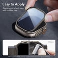 thumbnail image 4 of 2 Pack Armorite Screen Protector for Apple Watch Ultra 3 /Ultra 2 /Ultra (49 mm), Military Grade Protection, Tempered Glass Film with Aluminum Alloy Frame, Keep Original, Black, 4 of 10