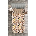 thumbnail image 3 of Ambesonne Cartoon Animal Quilted Bedspread Set 2 Pcs, Friendly Jungle, Twin Size, Multicolor, 3 of 3
