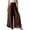 Brown wide leg palazzo pants a1, variant on Cagogo Women's High Waisted Palazzo Pants Flowy Casual Long Trousers Summer Travel Beach Lounge Wide Leg Elastic Waist Cropped Bloomer Fashion, Green 2XL