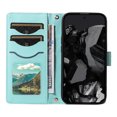 thumbnail image 2 of Dteck Case for Google Pixel 8 Pro Wallet Cover PU Leather Flip Folio Phone Case with Card Holder and Wrist Strap Wallet Protective Cover, Green, 2 of 6