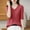 c01Red, variant on JGGSPWM Womens Summer Solid Short Sleeve Sweaters Tops V Neck Cable Knit Lightweight Sweater Shirts Blouses Pink XXL