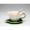 thumbnail image 3 of Ceramic Carnation Flower Cup Saucer Spoon Set Tea Party, 3 of 3