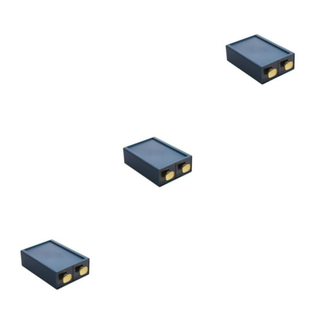 Wweixi Rangement de Bureau Empilable pour un Rangement Organisé et Organisateur de Bureau Empilable Robuste et Durable 8016bleu 3ensemble