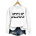 thumbnail image 4 of HAYIMI Women Letter Printed Sweatshirt Long Sleeve Shirts Pullover Fall Clothes Oversized Stylish Tops Daily Wear, 4 of 5