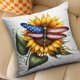 thumbnail image 4 of Fundamentos de Almohada de Girasol, Tela Transpirable y Agradable para La Piel, Diseño Duradero de Doble Cara, Cojín Decorativo para El Día de La Independencia, Ideal para La Salsa de Estar, Ideal pa, 4 of 7
