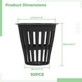 thumbnail image 5 of 50PCS 2" Net Cups, Plastic Hydroponics Cups, Slotted Mesh Net Pots, Wide Lip Planting Baskets for Indoor or Outdoor Aquaponics & Hydroponics Gardens, 5 of 7