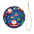 thumbnail image 2 of Adorno navideño colgante de Feliz Navidad para árbol de Navidad - Decoraciones colgantes de cerámica para fiestas - Ideas para regalar adornos navideños, 2 of 8
