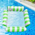 thumbnail image 6 of Float Lounge Chair Cushion Water Hammock for Swimming Pool Relaxing Vocation Green, 6 of 8