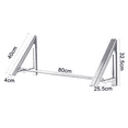 thumbnail image 3 of 2/3 Rod Retractable Clothes Racks - Wall Mounted Folding Clothes Hanger，Clothes Drying Rack Used for Storage Organizations, Such As Bathrooms, Balconies-Silver, 3 of 9