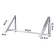 thumbnail image 3 of Autorización：Percheros retráctiles para ropa de 2/3 varillas: colgador de ropa plegable montado en la pared, tendedero de ropa utilizado para organizaciones de almacenamiento, como baños, balcones Adepaton 2035205-3, 3 of 8
