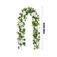 thumbnail image 3 of Wzzjkit Artificial Flower Garland, Hanging Flower Garland Rattan Door Decorations Forest Style Flower Garlands for Window Displays Wedding Decorations Photography Props, 3 of 6