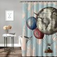 thumbnail image 2 of Orinice Balloons Bathroom Decor Set Luxurious Graphic Print Polyester Fabric Fashion Shower Curtain with Hooks Chic Modern Home Bathtubs Bathroom Decoration 36x72, 2 of 7